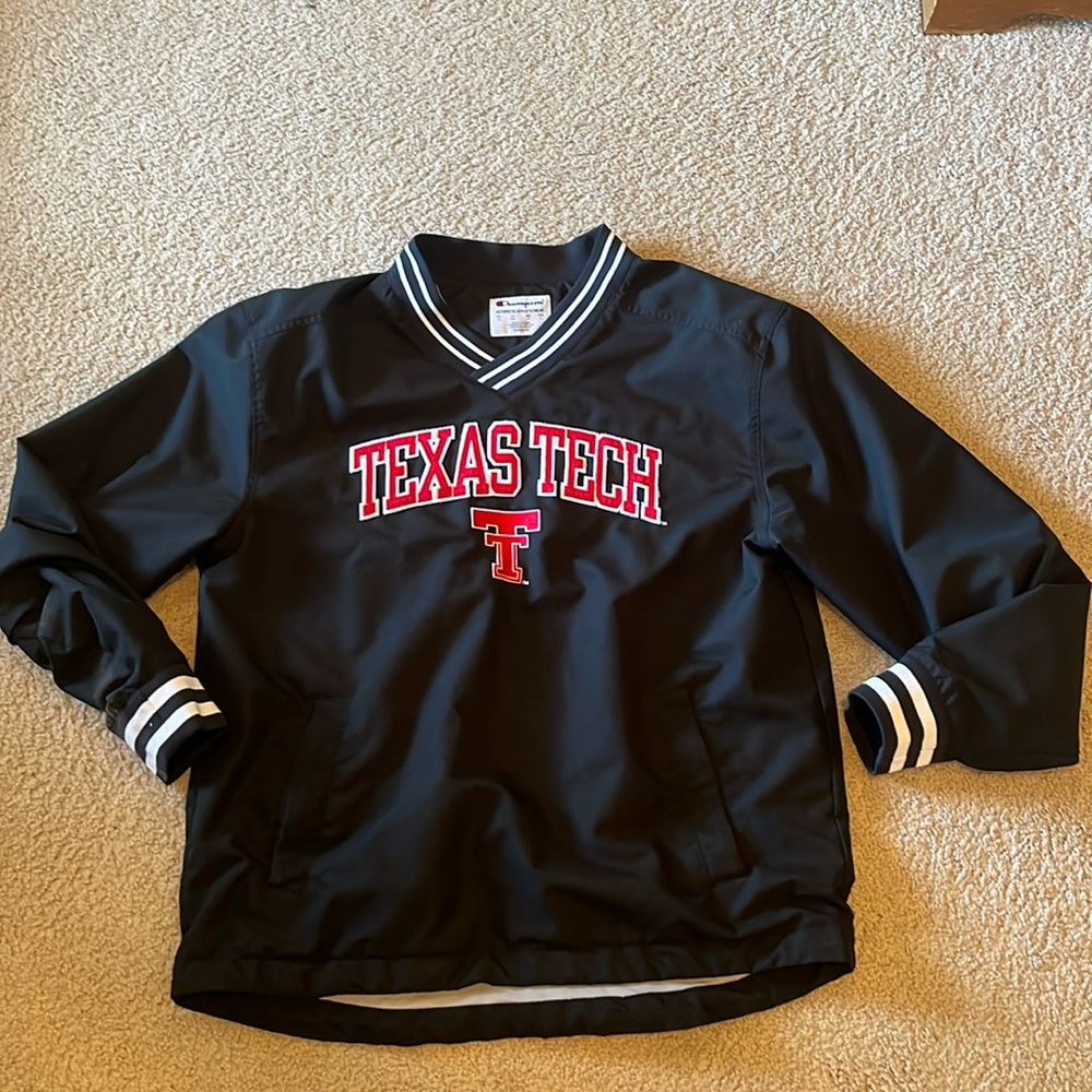 Texas Tech Long Sleeve Sweatshirt Black | Champion Brand | Great Condition